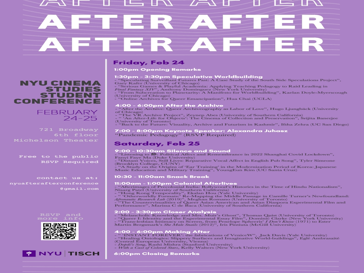 After After: NYU Cinema Studies Student Conference